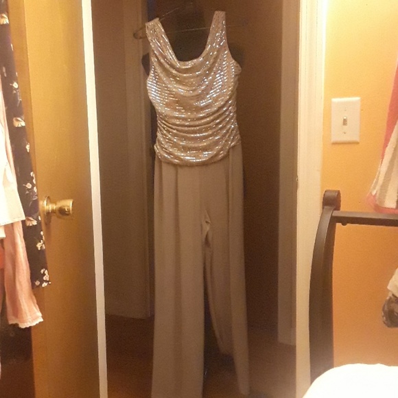 R&M Richards Pewter Grey sequence jumpsuit - Picture 1 of 8